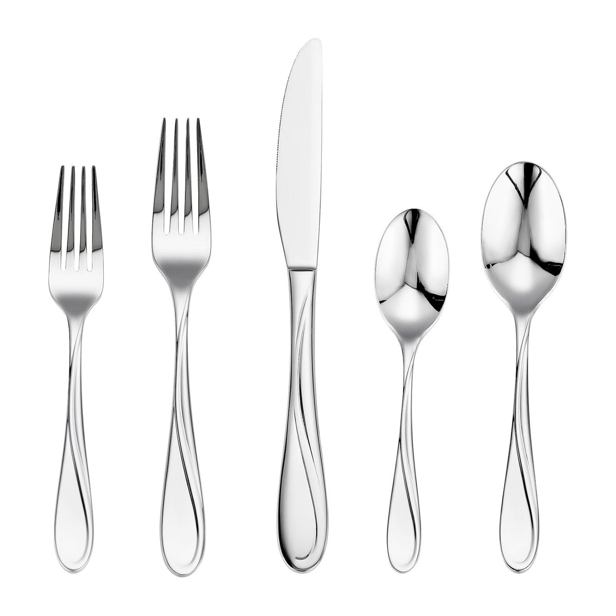 65-Piece Silverware Set, Food-Grade Stainless Steel Flatware Utensils, Mirror Finished Cutlery Set, Dishwasher Safe Eating Tableware for Kitchen Home, Service for 12, Include Knife Fork Spoon