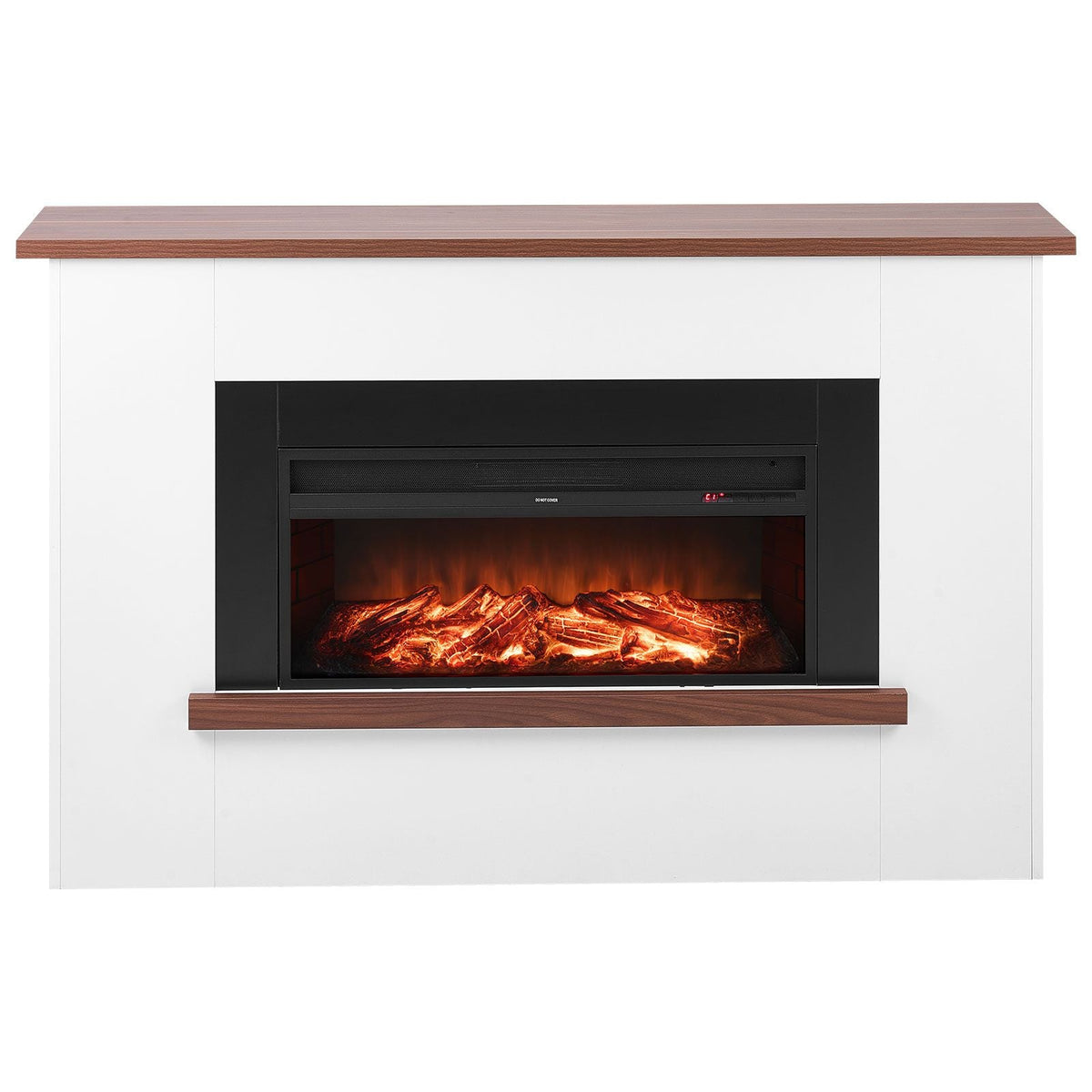 65.5 inch Freestanding Fireplaces, 1500W 5120BTU Fake Electric Fireplace Stove Heater with Mantel, Overheating Protection, Adjustable Flames,Timer, Remote, for Living Room,Bedroom