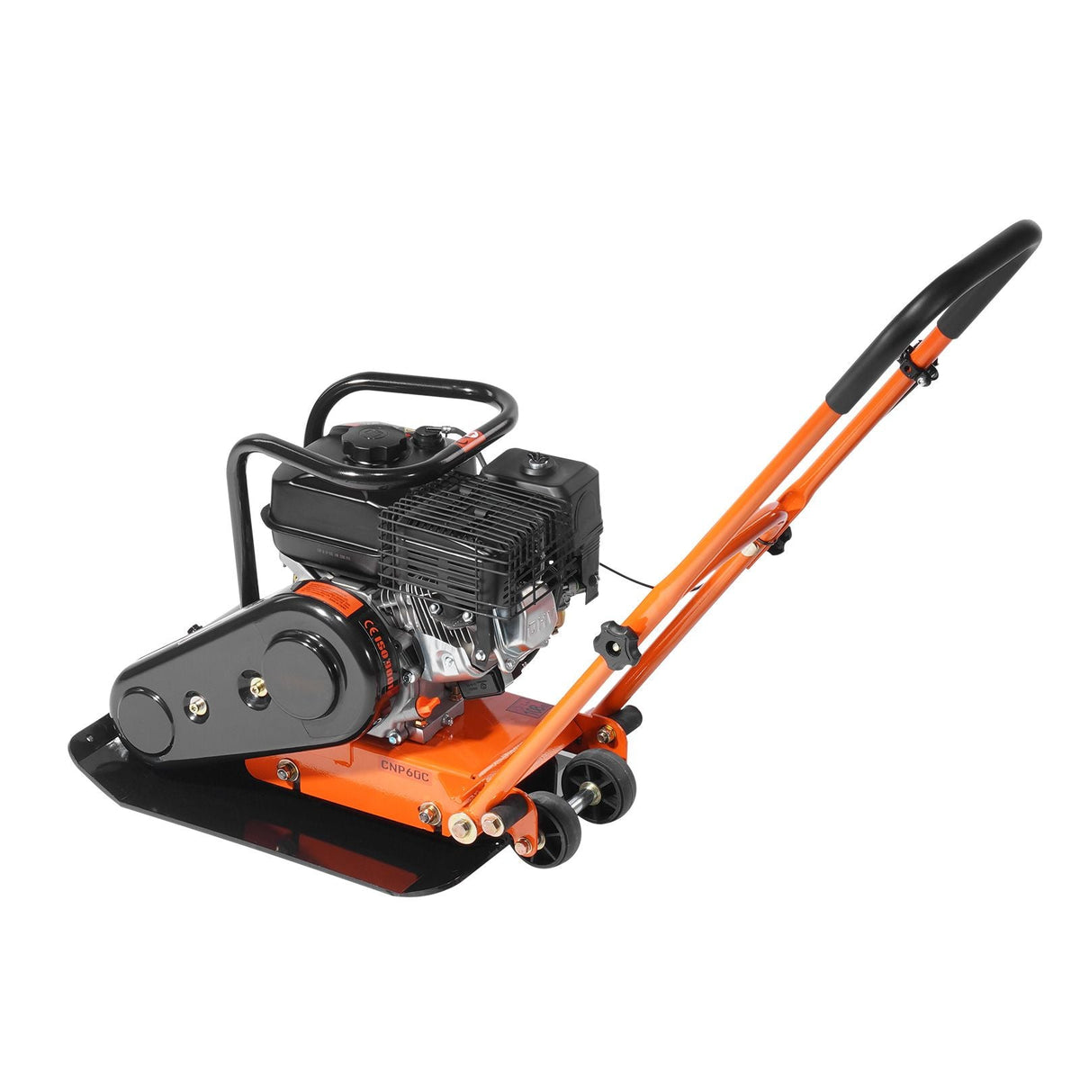 6.5HP Plate Compactor, 196CC Gas Engine, 2360 lbs Vibratory Compaction Tamper, 22.1x15.9 in Plate Power Jumping Jack Tamper, 5600 VPM Pavement Compactor for Walkways, Asphalts, Paver Landscaping