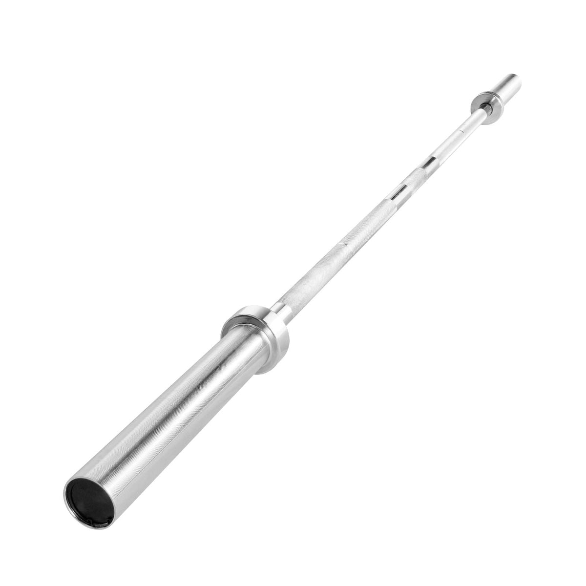 6FT Barbell Bar, Fits 2-Inch Weight Plates, Chrome Plated Barbell Bar with Knurled Grip for Strength Training, Weightlifting, Squat, Deadlift, Bench Press, Curl, Overhead Press, 500lbs Capacity
