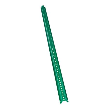 6FT U-Channel Sign Post, 4Pack Green Heavy Duty Steel Fixed Fence Post, Steel Fence U-Channel Sign for Garden, Courtyard, Farm or Traffic Intersection