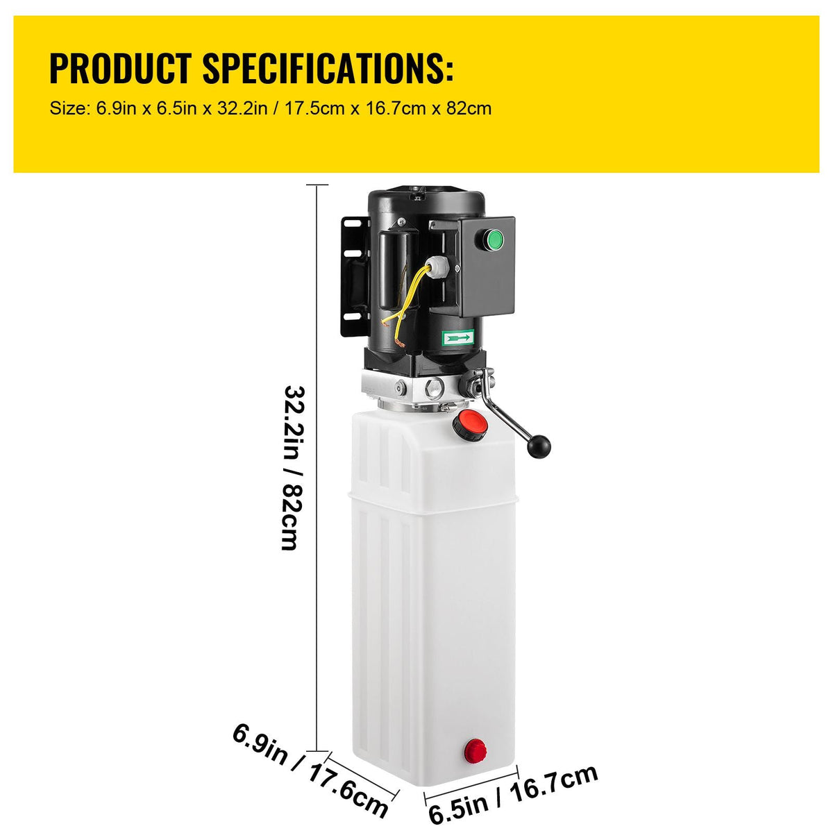 6L Car Lift Hydraulic Power Unit Pack 220V 50hz 1 ph 2750 PSI Auto