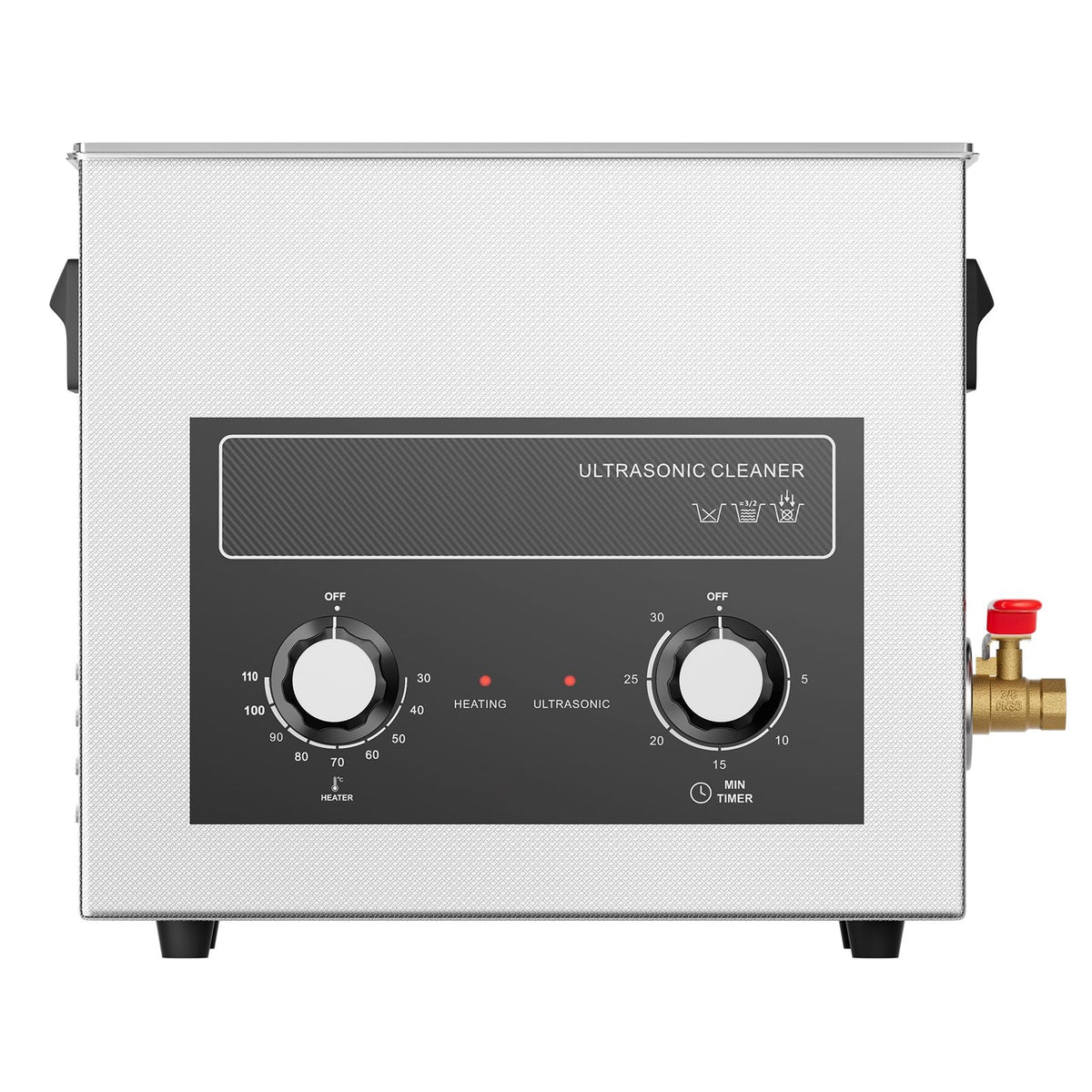 6L Ultrasonic Cleaner with Heater Timer & Basket, Professional Digital Sonic Cavitation Machine, 180W Cleaning Machine for Watch Instruments, Glasses, Coin, Metal Parts, Tool