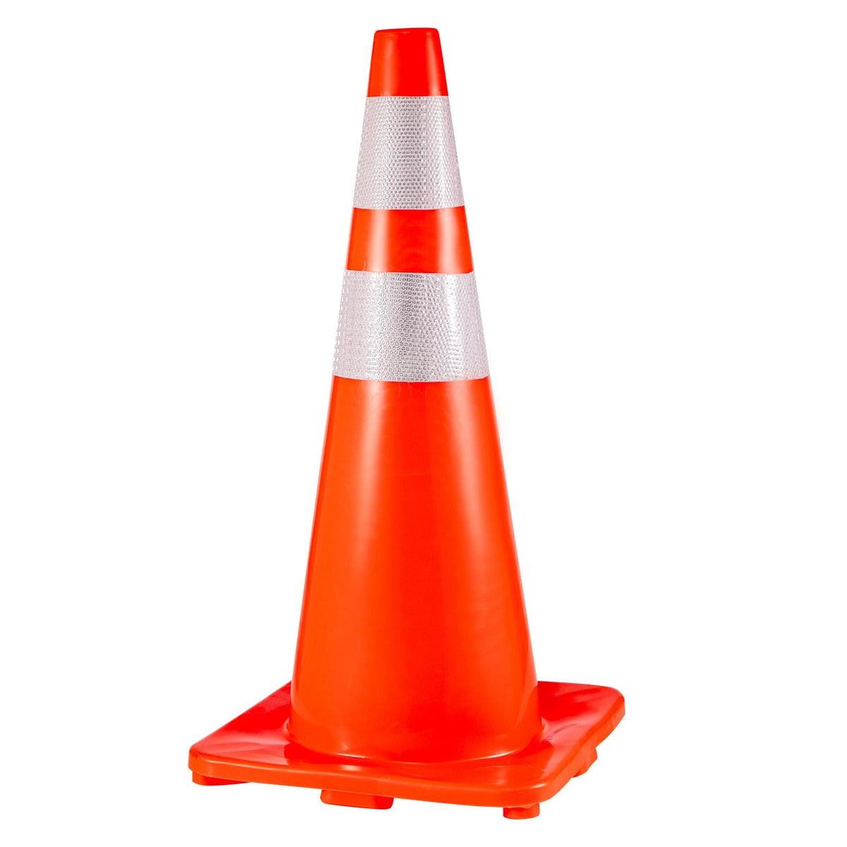 6Pack Traffic Cones, 28\"Safety Cones, PVC Orange Traffic Safety Cone with Reflective Collar, for Road Parking Training Cones