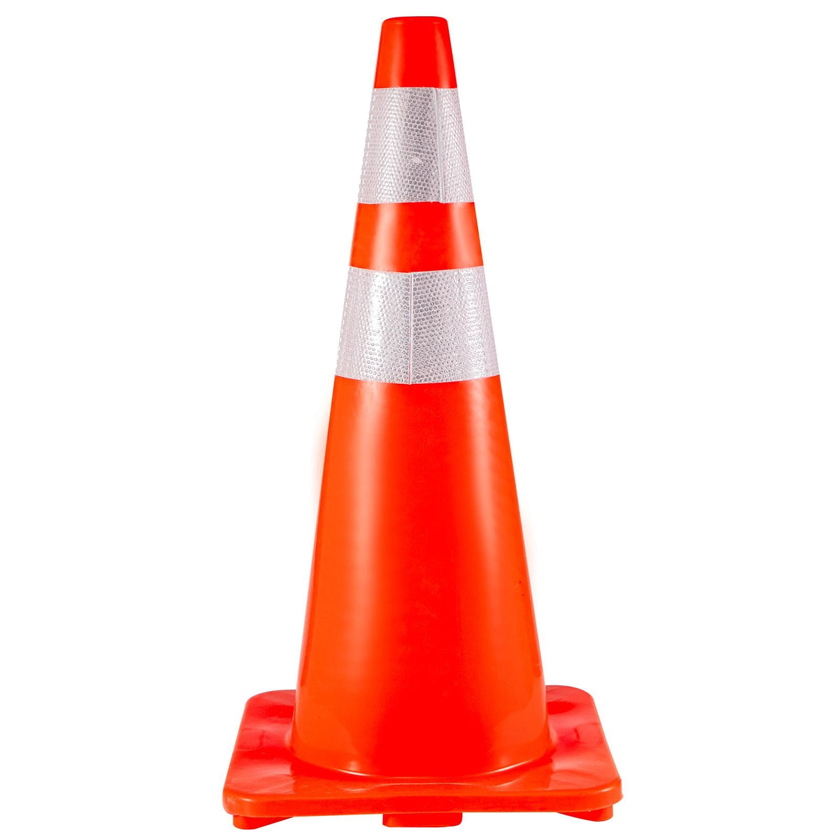 6Pack Traffic Cones, 28\"Safety Cones, PVC Orange Traffic Safety Cone with Reflective Collar, for Road Parking Training Cones