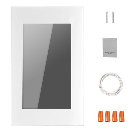 7-Day Programmable Thermostat, Home Thermostats for Radiant Underfloor Heating Cable, Heat Pump, with GFCI & Sensitive Sensor, LCD Touchscreen, Energy-Efficient, Gray-White (Without Wifi)