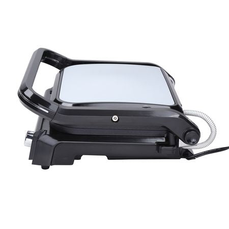 7 IN 1 Commercial Electric Griddle, 14.4" 1800W Indoor Countertop Grill, Restaurant Teppanyaki Grill with Non Stick Iron Cooking Plate, 0-446 Fahrenheit Adjustable Temp Control 110V