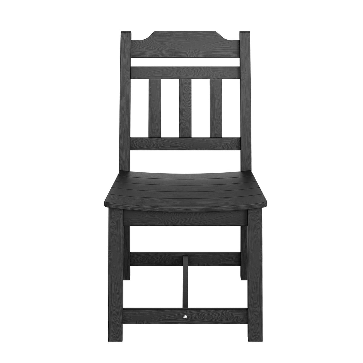 7 Pieces Patio Dining Set, Outdoor Rectangle Furniture Table and Chairs Set, All Weather Garden Furniture Table Sets, HIPS Patio Conversation Set, For Lawn, Deck, Backyard, Poolside, Black