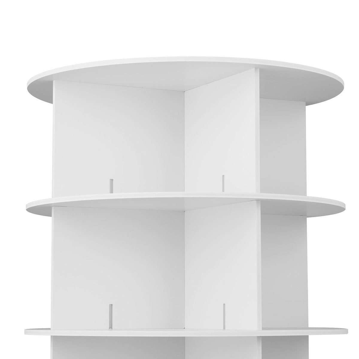7 Tiers Rotating Shoe Rack Tower with Wheels, Movable 360° Spinning Carousel Display, Lazy Susan Organizer Closet Shelf for Living Room, Entryway, White