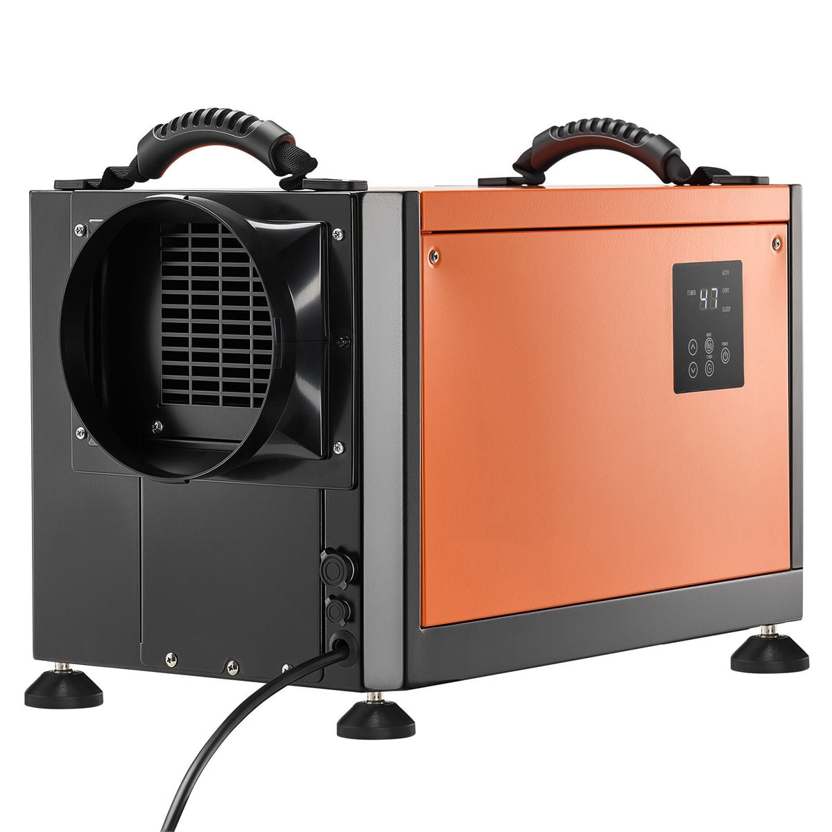 70 Pints Commercial Dehumidifier with Drain Hose, Portable Crawl Space Dehumidifiers for Basement Storage Room Industrial, Auto Defrost/Drainage, Heavy-duty Galvanized Steel, LED Indicate
