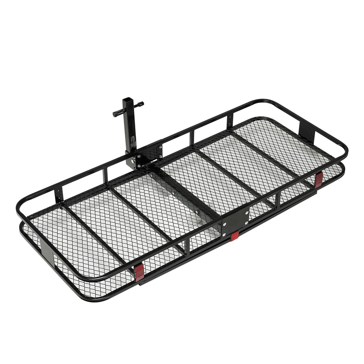 70" x 30" x 6", Hitch Cargo Carrier, 500 lbs Capacity Hitch Cargo Carrier with Nighttime Reflective Reminder, Folding Hitch Mount Cargo Carrier with Hitch Lock for 2" Receiver, Fit for SUVs