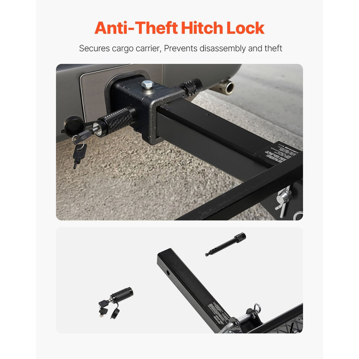 70" x 30" x 6", Hitch Cargo Carrier, 500 lbs Capacity Hitch Cargo Carrier with Nighttime Reflective Reminder, Folding Hitch Mount Cargo Carrier with Hitch Lock for 2" Receiver, Fit for SUVs
