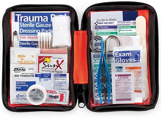 First Aid Only® Outdoor First Aid Kit, 107 Piece, Fabric Case