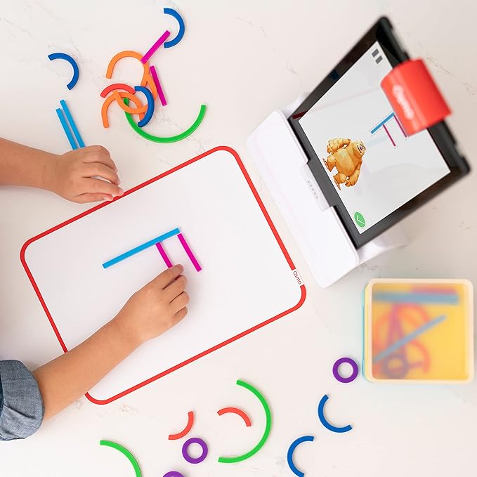 Little Genius Starter Kit for Fire Tablet + Early Math Adventure - 6 Educational Games-Counting, Shapes & Phonics-STEM Gifts-Ages 3 4 5(Tablet Base Included)