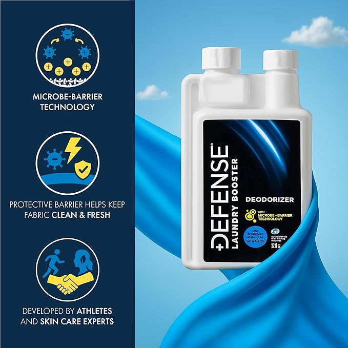 Defense Soap Laundry Additive Deodorizer | Protects Wrestling Jiu Jitsu Bjj Gi Activewear Fabrics from Stains and Odors, 32 Fl Oz