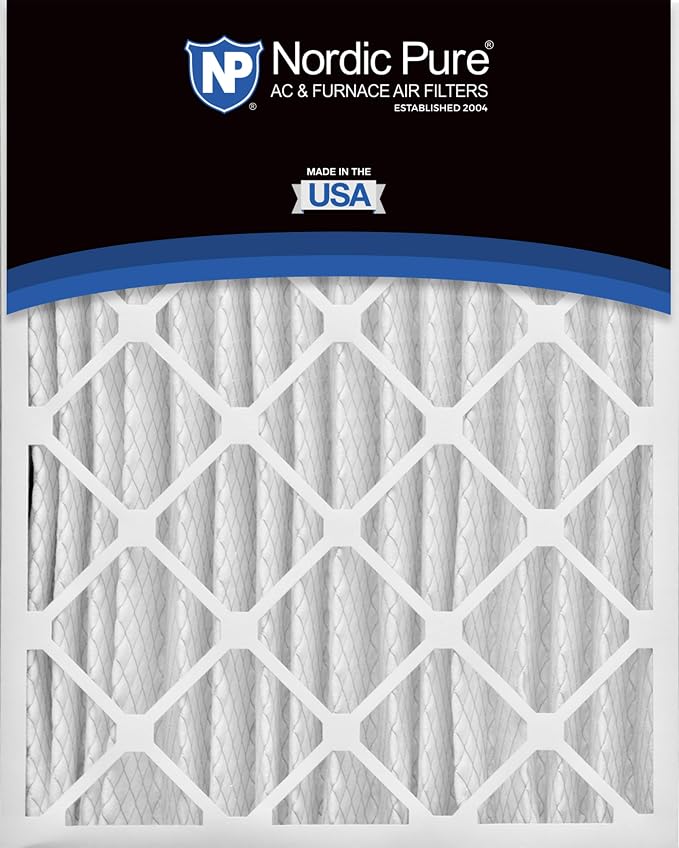 Nordic Pure 16x25x4 Pleated MERV 15 Air Filters 2 Pack