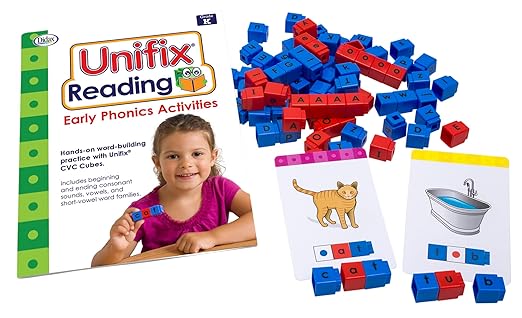 Didax 211277 Unifix Reading Early Phonics Kit, White Small