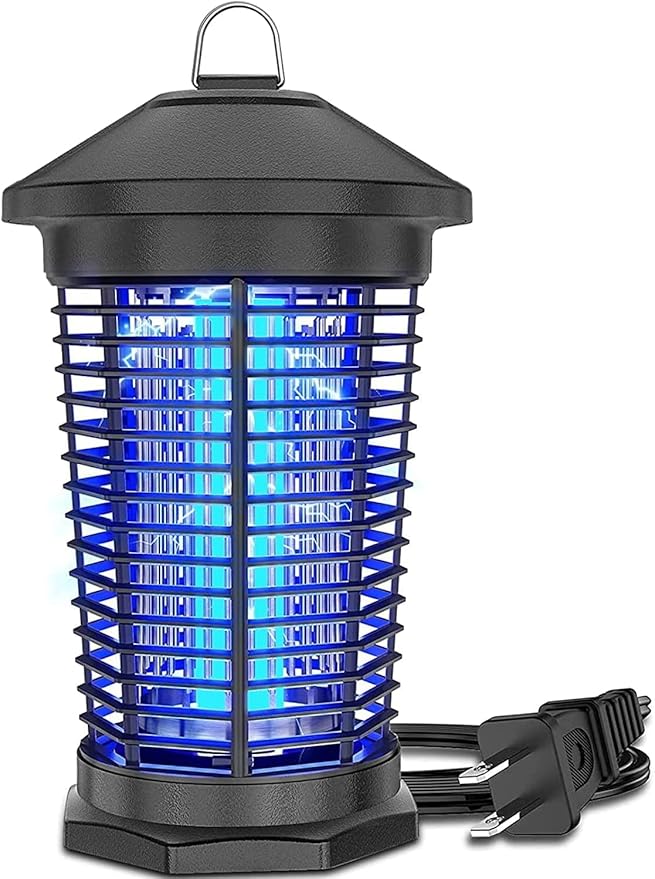 Bug Zapper Outdoor Indoor, Zechuan Electric Mosquito Zapper, Electronic Mosquito Killer Lantern, Waterproof Fly Trap Insect Killer for Home Backyard Patio Garden Camp Site