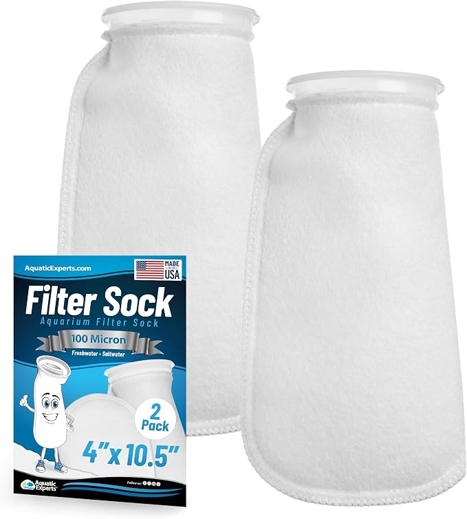Aquatic Experts 4 inch Ring 100 Micron Felt Filter Sock