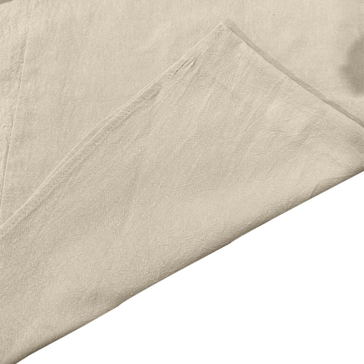Men's Summer Cotton T Shirts Casual Long Sleeve V Neck Shirts Hippie Beach Tops Drawstring Linen Shirts Linen Henley Shirts Apricot XL