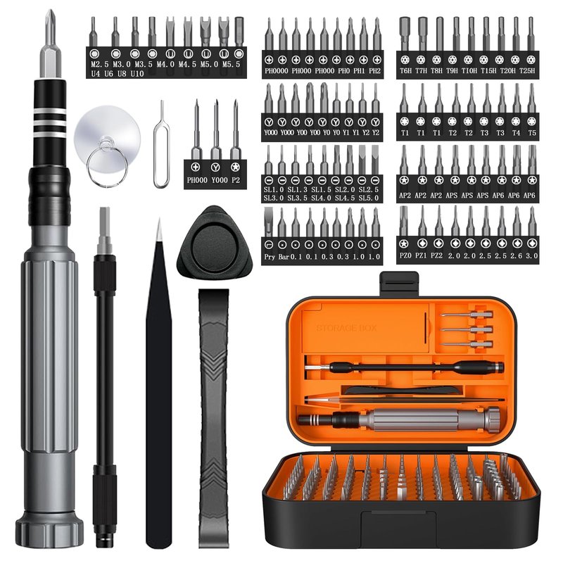 Precision Screwdriver Set 150-in-1， Small Screwdriver Set with Case, Electronics Repair Tool set for PC, Computer, Laptop,iPhone,Macbook,glasses,Doorbell, Watche,PS5, Xbox Controller, RC, (Blue)