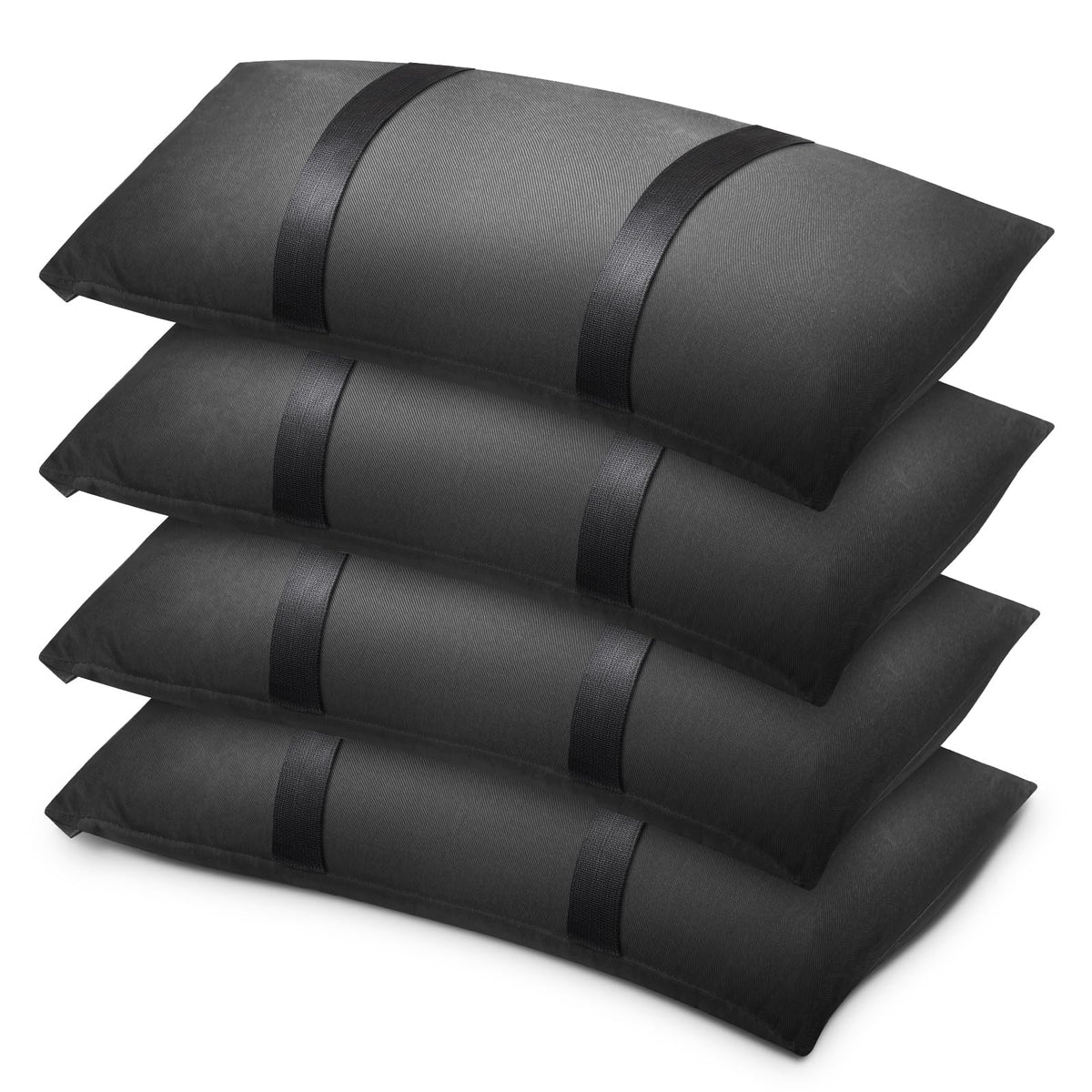 200 LBS Umbrella Base Weights Sandbags, 4 Packs Sand Bags for Weight, Weatherproof Fillable Heavy Duty Weight Sandbag for Outdoor Furniture Backyard Umbrella Garden Trampoline Poolside Accessories