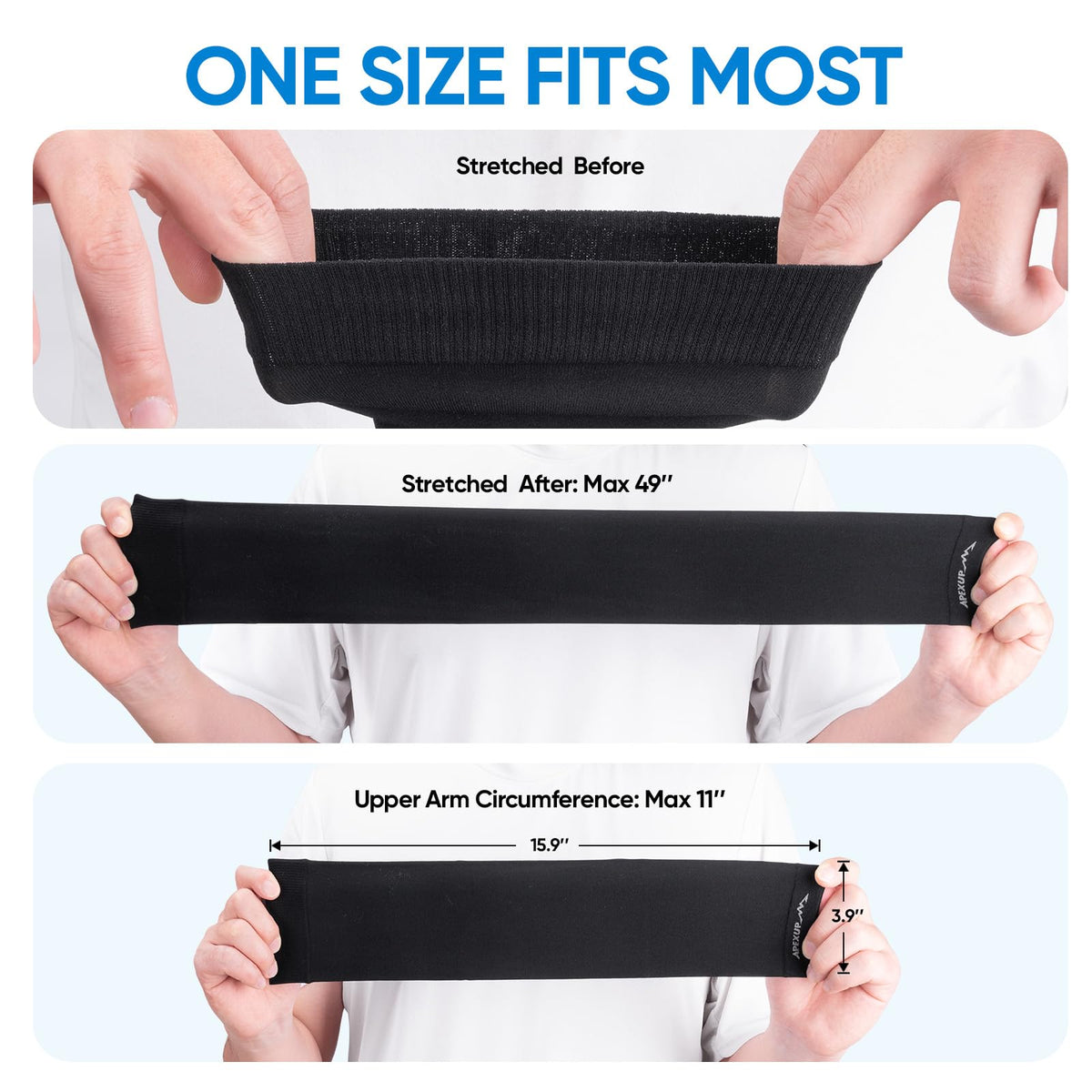 APEXUP Cooling Arm Sleeves for Men Women, UV Sun Protection UPF 50, Volleyball Arm Sleeves Compression Sleeves for Outdoor