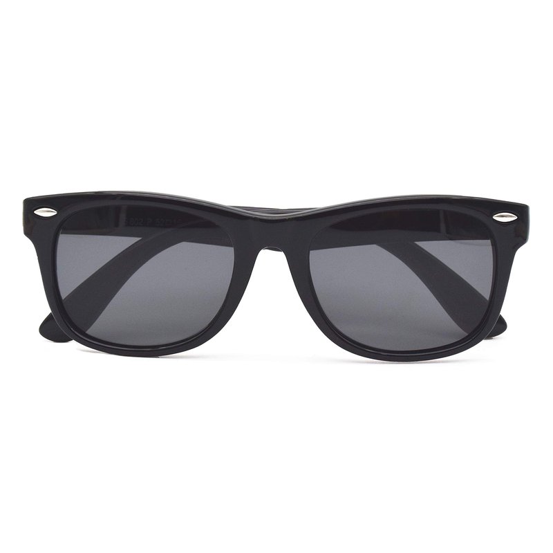 JUSLINK Toddler Sunglasses, Polarized Flexible Boys Girl Baby and Kids Sunglasses Age 2 to 10 (2 Black)