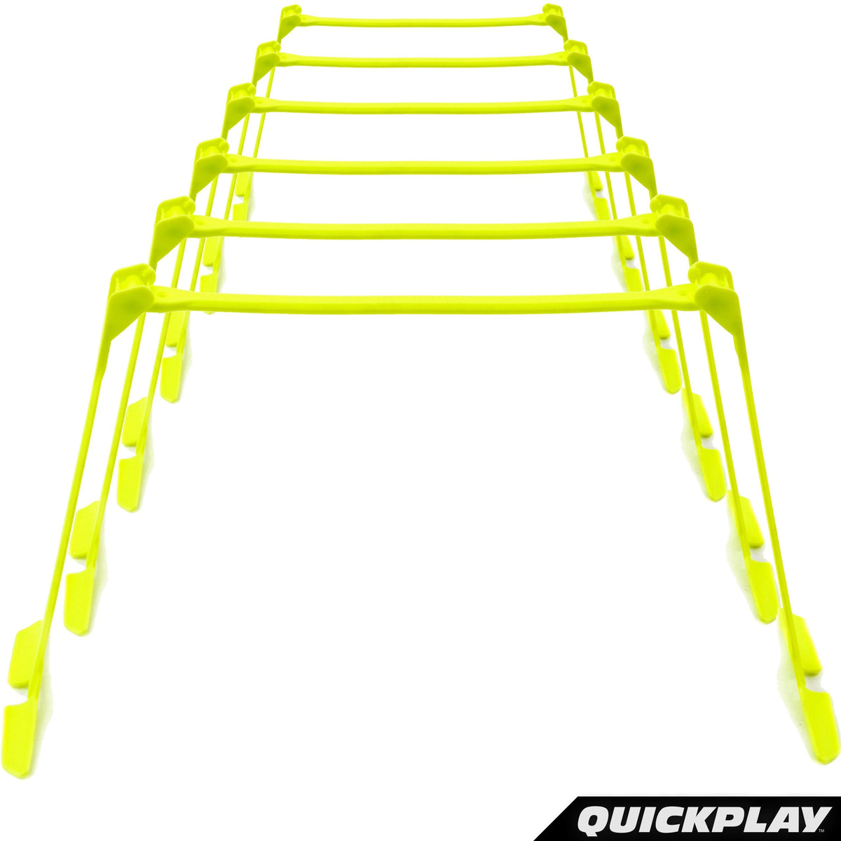 QUICKPLAY PRO Quick-Click Adjustable Speed Hurdles, Set of 6 | 3 Heights in One (6", 9", 12") | All-in-One Agility & Plyometric Training Hurdles | Patented, Portable & Durable