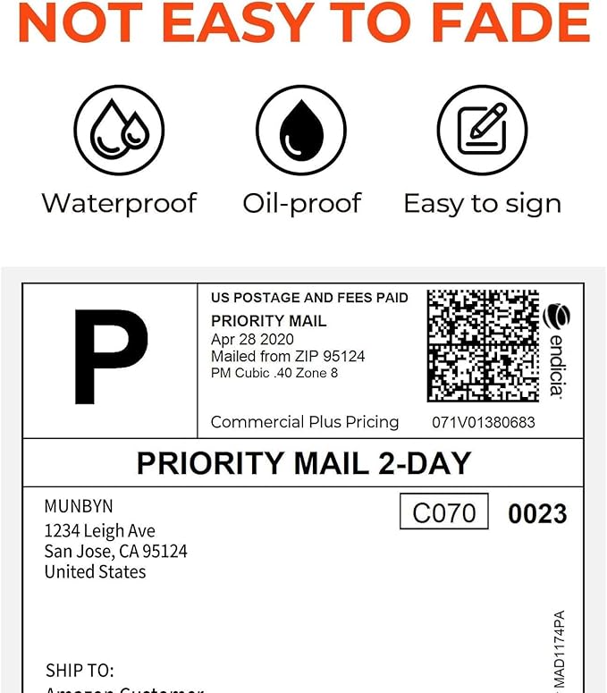 MUNBYN 130B Bluetooth Thermal Label Printer+Thermal Direct Shipping Label (Pack of 500 4x6 Fan-Fold Labels)+Shipping Scale, Accurate 66lb/0.1oz Postal Scale with Sweet Pink Style