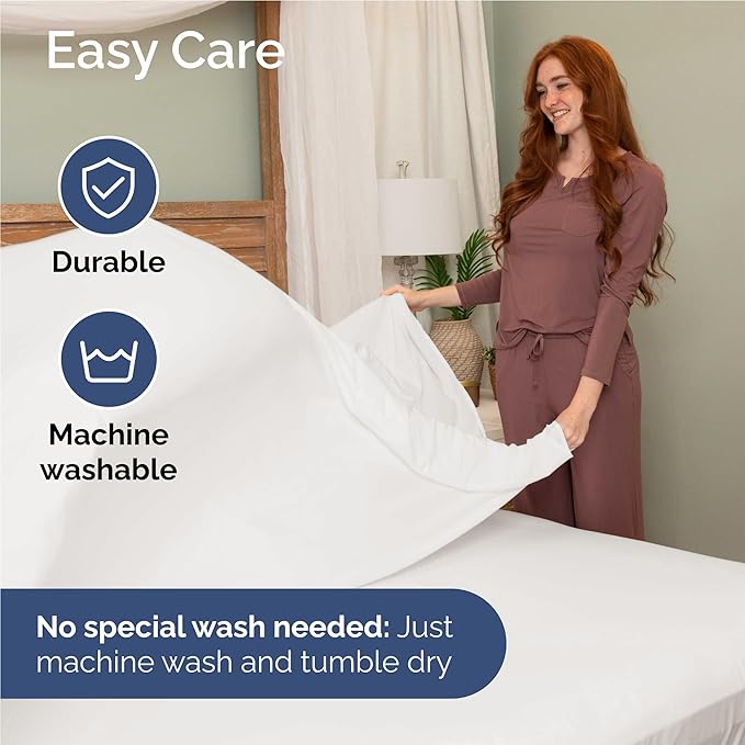 Twin XL Size 3 Piece Sheet Set - Comfy Breathable & Cooling Bed Sheets Set - Hotel Luxury Bedding for Women, Men, Kids, Teens, Boys & Girls - Deep Pockets and Wrinkle Free - Oeko-Tex - Antique White