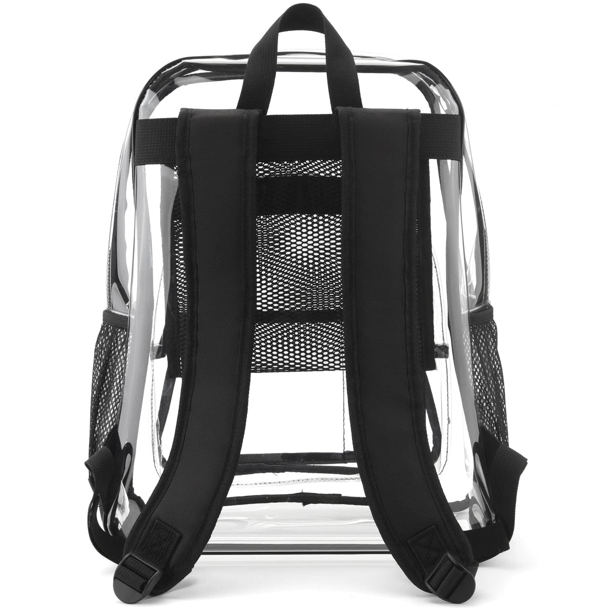Carolipack Clear Backpack Heavy Duty For Work XL.TPU Transparent Backpacks for College,Travel,Sporting (Clear) - H17.7x''14.1''x6.8''