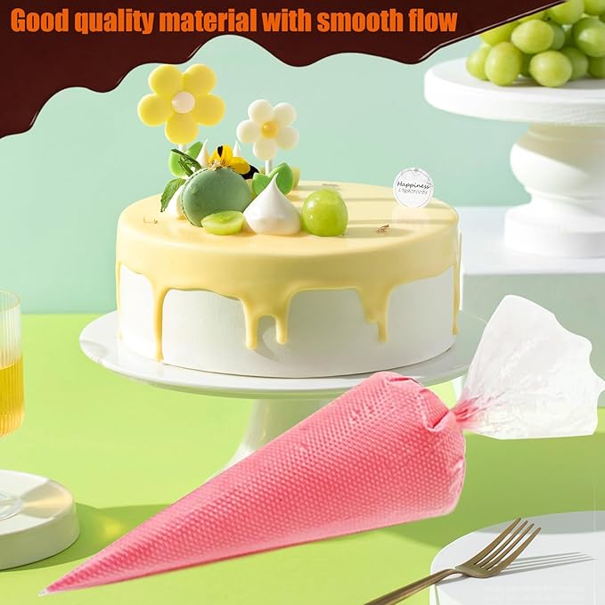 18 Inch Pastry Bags, 200 PCS Piping Bags Disposable