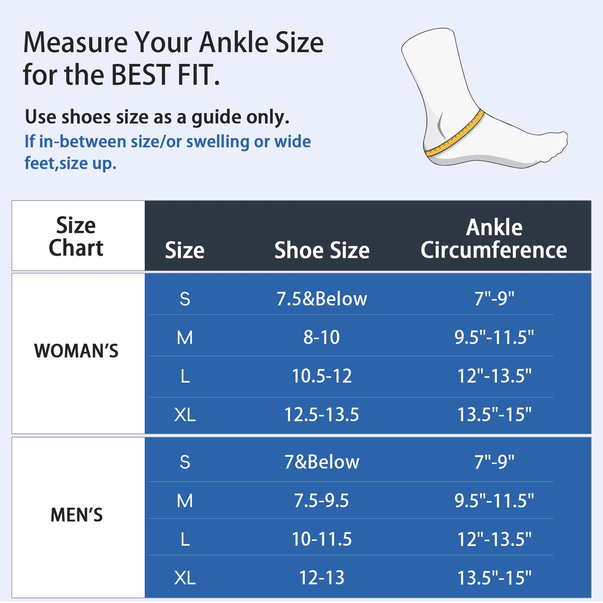 SNEINO Ankle Brace Lace Up for Women & Men Side Stabilizers for Sprains, L