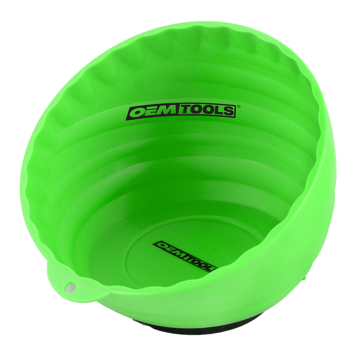 OEMTOOLS 25114 Magnetic Nut Cup, Magnetic Bowls for Holding Nuts and Bolts, 6 Inch Cup Diameter, Coated Magnet Sticks to All Ferrous Metal Work Surfaces,Green