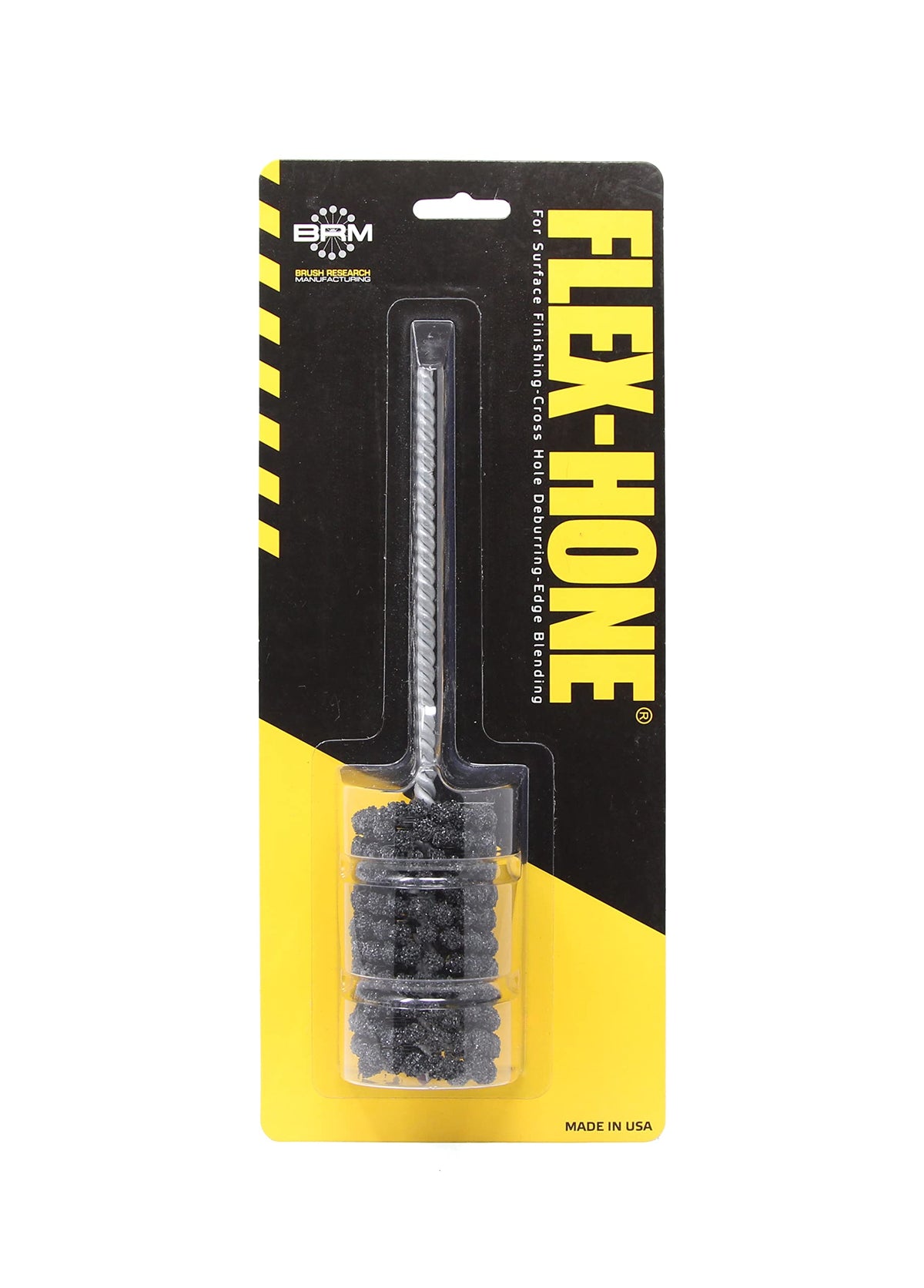 Brush Research BC11812 FLEX-HONE®, 1-1/8" (28.6mm) Diameter, 120 Grit, Silicon Carbide, For Mild Steel, Stainless Steel, Cast Iron and Softer Ferrous Materials
