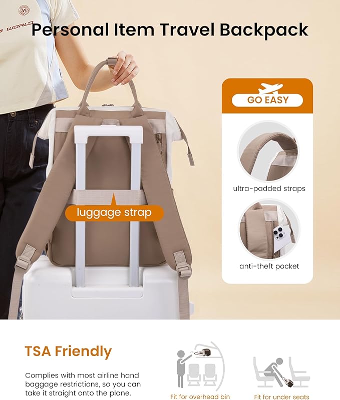LOVEVOOK Puffer Laptop Backpack for Women, 15.6 Inch Work Backpack purse for Nurse Teacher, College Back to School Bookbag for Teen Girls, Personal Item Travel Bag Computer Daypack for Daily Commute