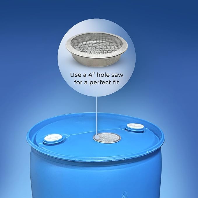 Aluminum Rain Barrel Screen