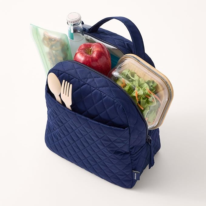 Premium Cotton Large Lunch Bag, Starry Paisley, One Size