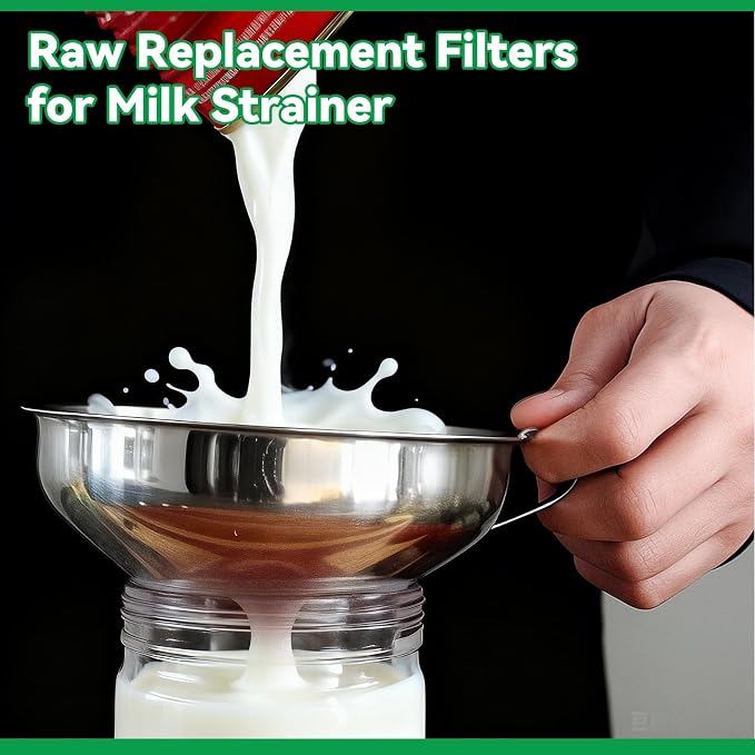 400 Pack Milk Filter Discs Quick Flow Non-gauze Small 4-9/16" Od Replacement