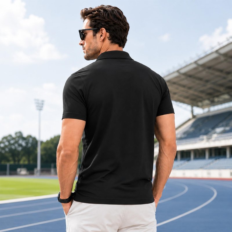Polo Shirts for Men: Quick Dry Moisture Wicking High Elasticity Convenient Slim Fit Polo Runs Small Green