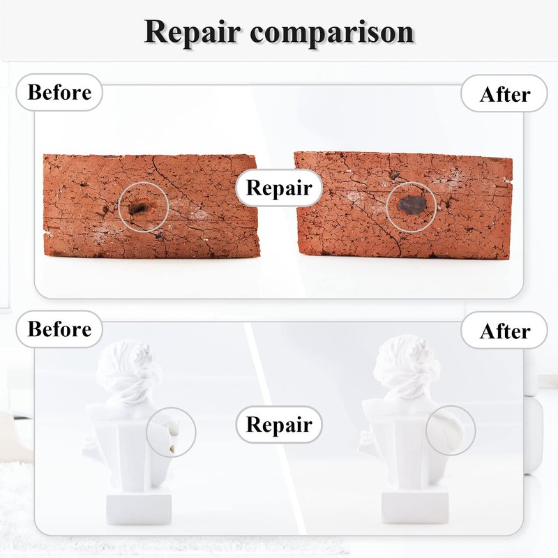 VIKEYTIM Epoxy Putty, 120g 2 Part Fast Repair Epoxy Putty Wood, Metal, Stone, Hard Plastic, Acrylic, Ceramic, Glass, Acrylic Bonding and Repair (Brown)