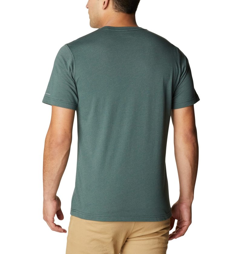 Columbia Men's Thistletown Hills Short Sleeve, Spruce Heather, Large