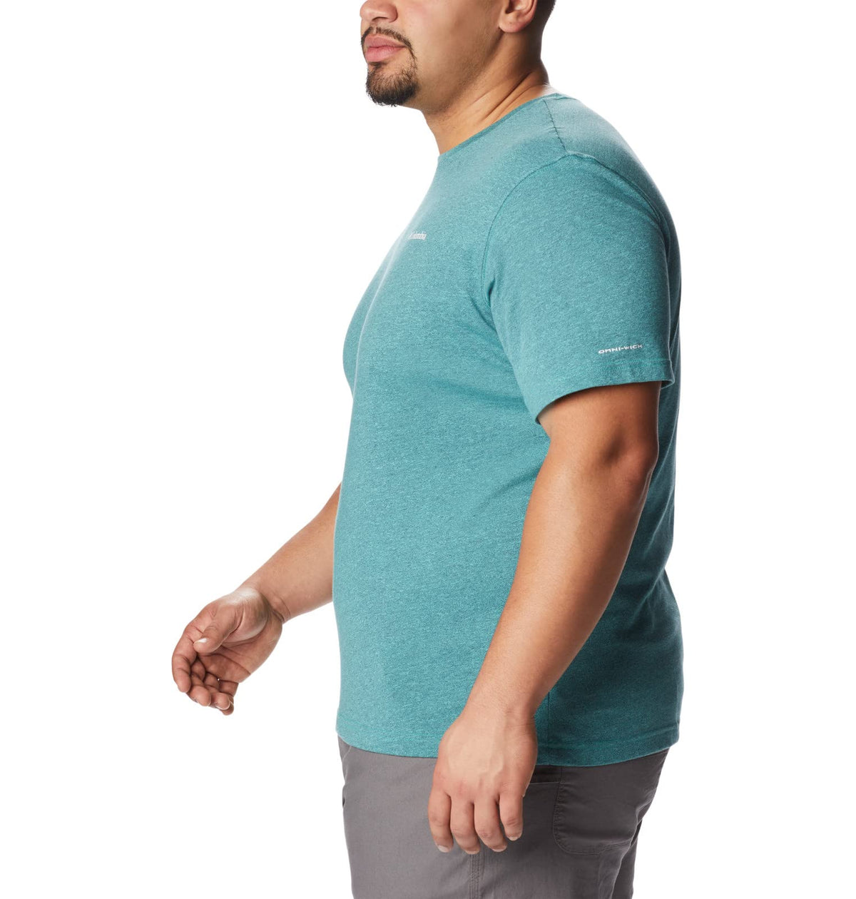 Columbia Men's Thistletown Hills Short Sleeve, Electric Turquoise/Collegiate Navy, 5X Big