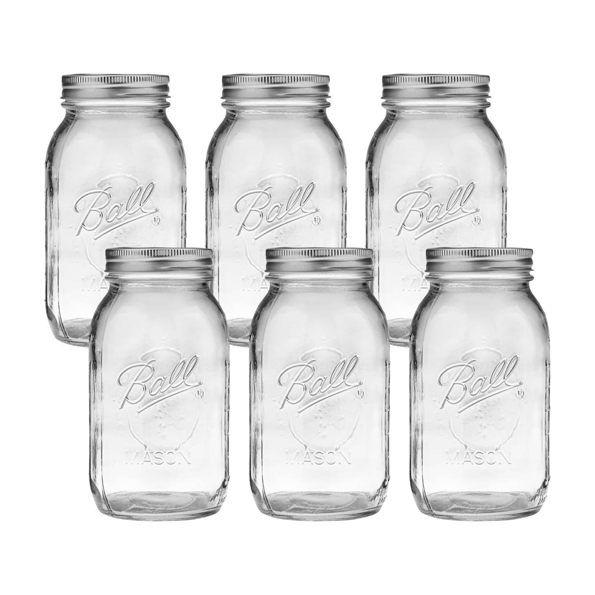 Ball Regular Mouth Glass Mason Jars with Lids and Bands, Used for Canning (Half Pint, 8 Ounce (Pack of 6))