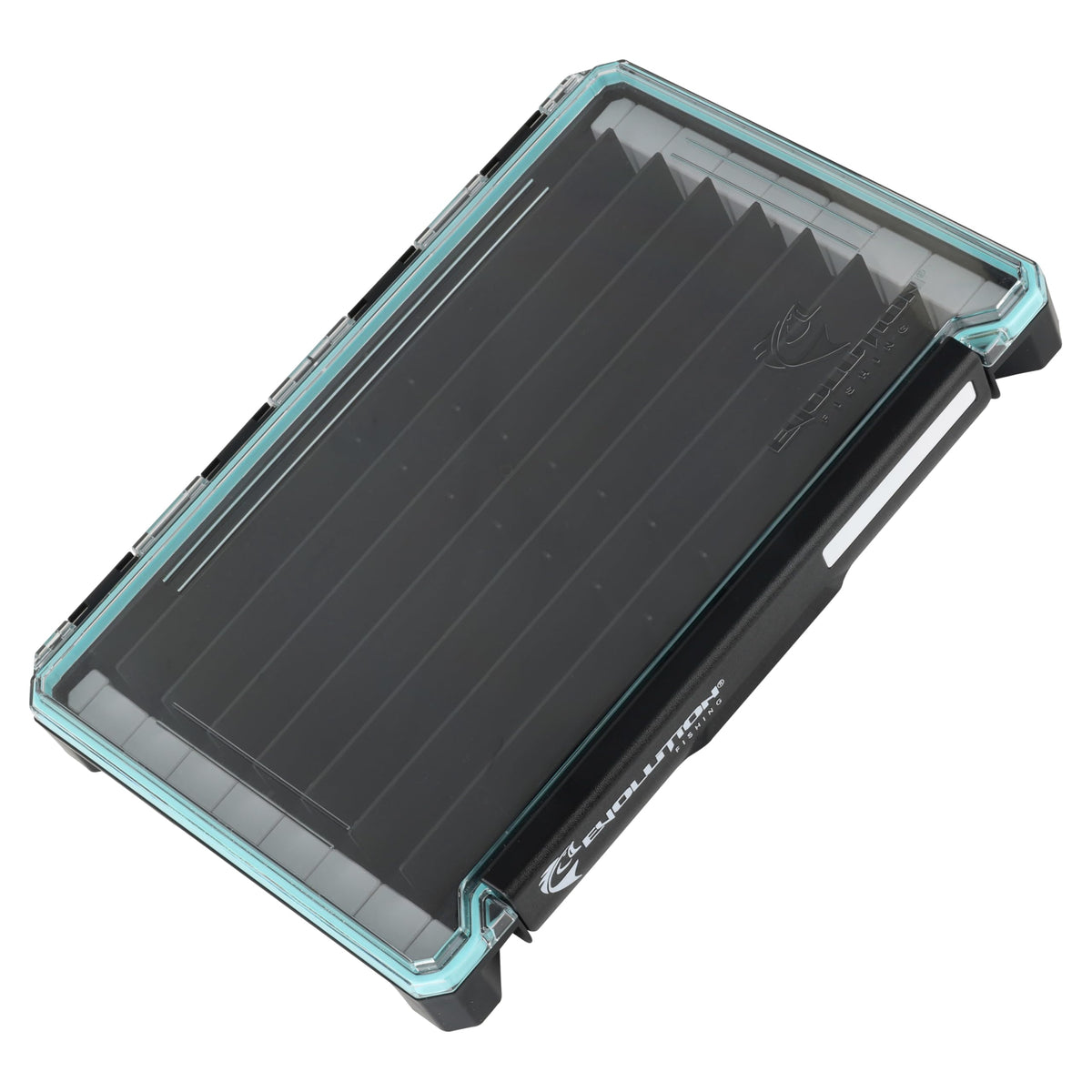 Evolution Fishing BallistiX Twitch Tackle Tray - Waterproof, Jerkbait & Topwater Tackle Storage Box, Anti-Corrosion, One Hand Latch, Clear Lid, Lure Box