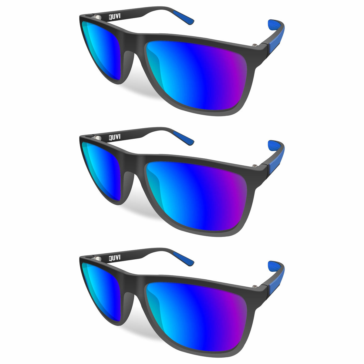 QUVI Polarized Sunglasses for Men | Mens Sunglasses Polarized UV Protection, Lightweight Men's Sun Glasses for Driving Sports Fishing Golf Cycling