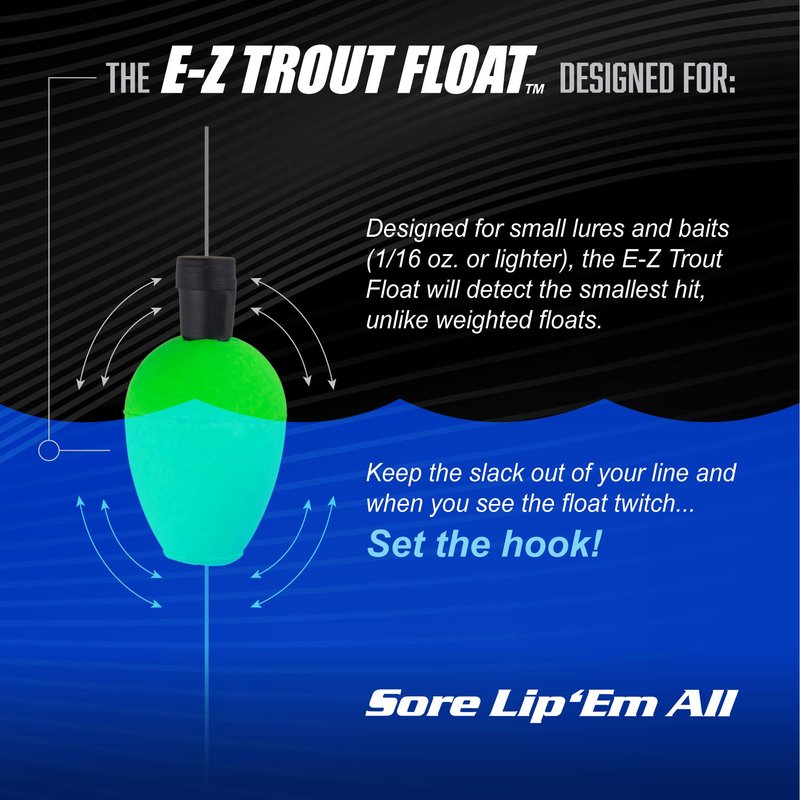 Trout Magnet E-Z Trout Float Fishing Bobbers, Easy Depth Adjustment, Ideal To Drift Small Lures Or Bait 4-Pack yellow