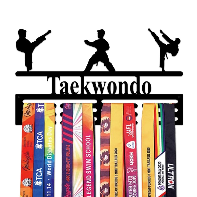 Resama Medal Hanger Holder Display Wall Rack Frame Shelf-Medal Hanger Awards Ribbon Taekwondo,Holder Display Rack for 60 Medals