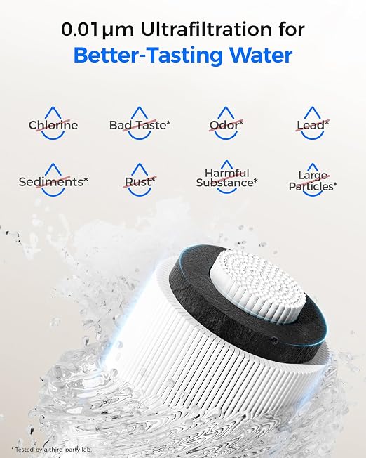 Waterdrop 15UB-UF 0.01 μm Ultra Filtration Under Sink Water Filter System